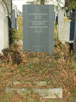 Grab Ignatz und Ccilie Balter (Eltern von Sylvia und Maximilian Balter)